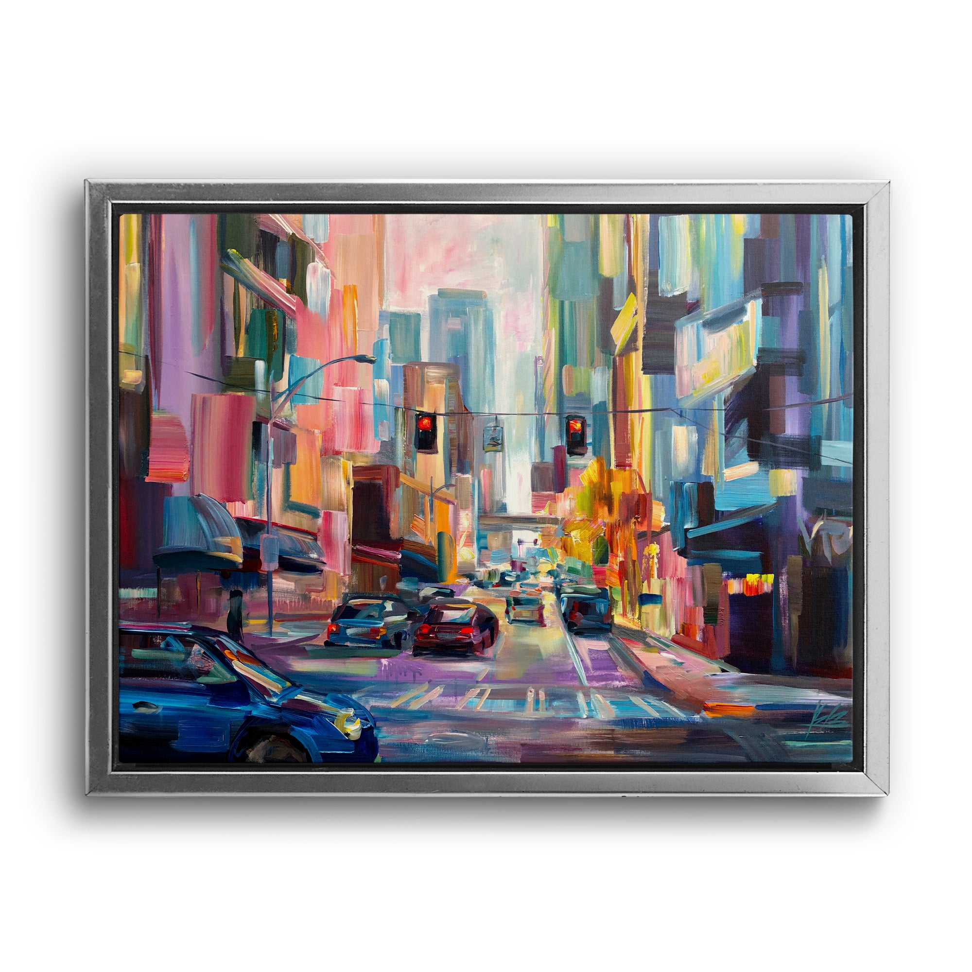 Downtown Afternoon - Seattle Wall Art Canvas Print by Local Artist Brooke Borcherding