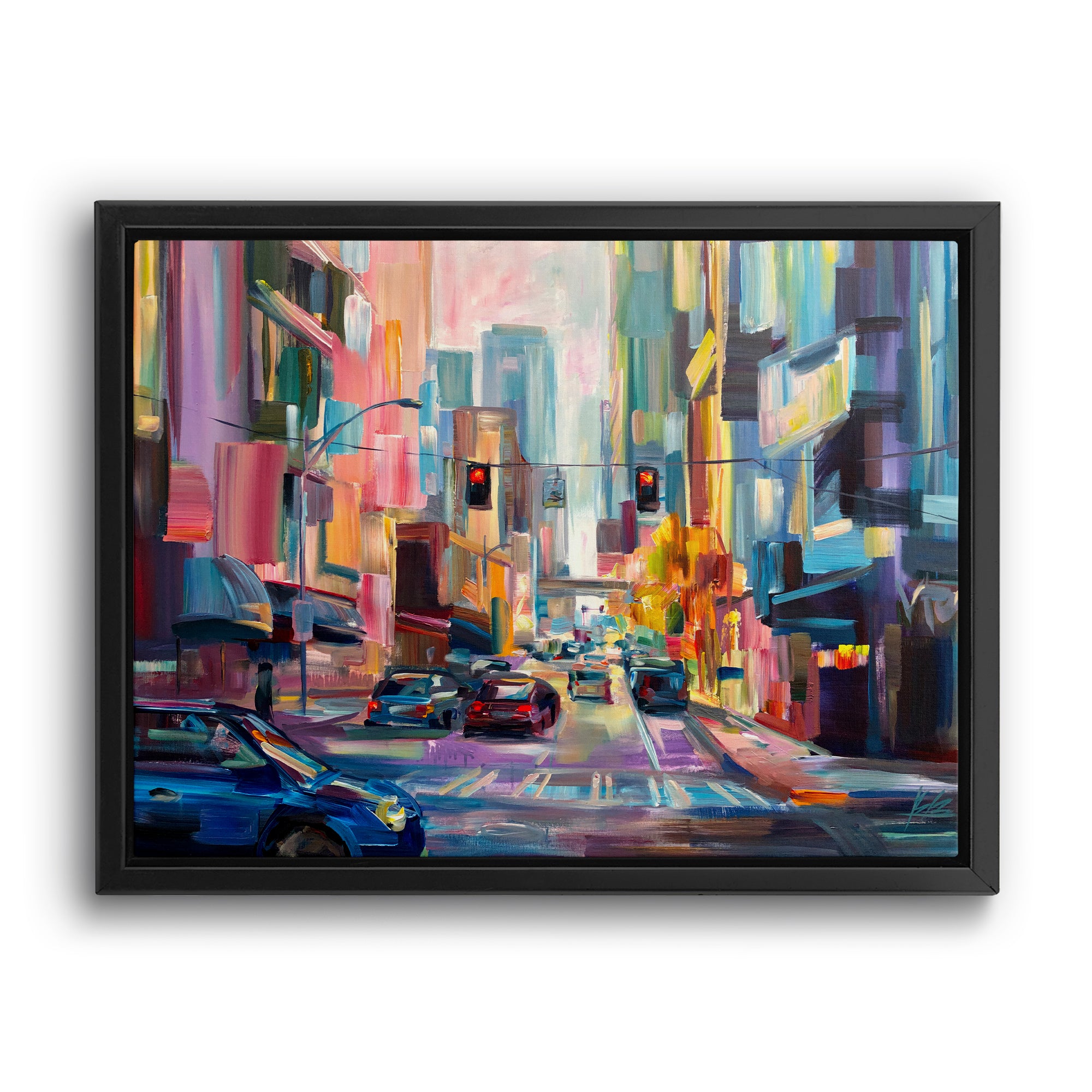 Downtown Afternoon - Seattle Wall Art Canvas Print by Local Artist Brooke Borcherding