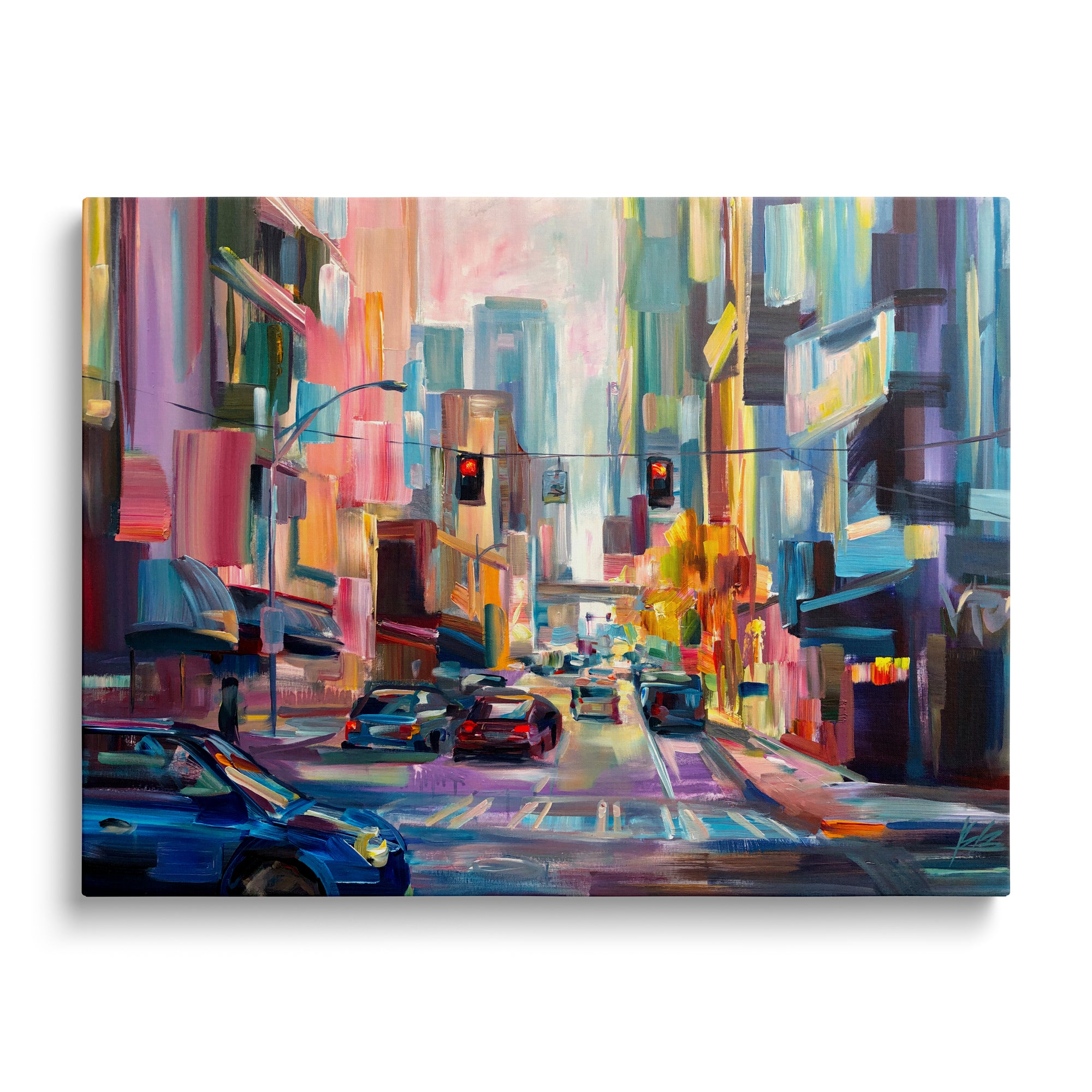 Downtown Afternoon - Seattle Wall Art Canvas Print by Local Artist Brooke Borcherding