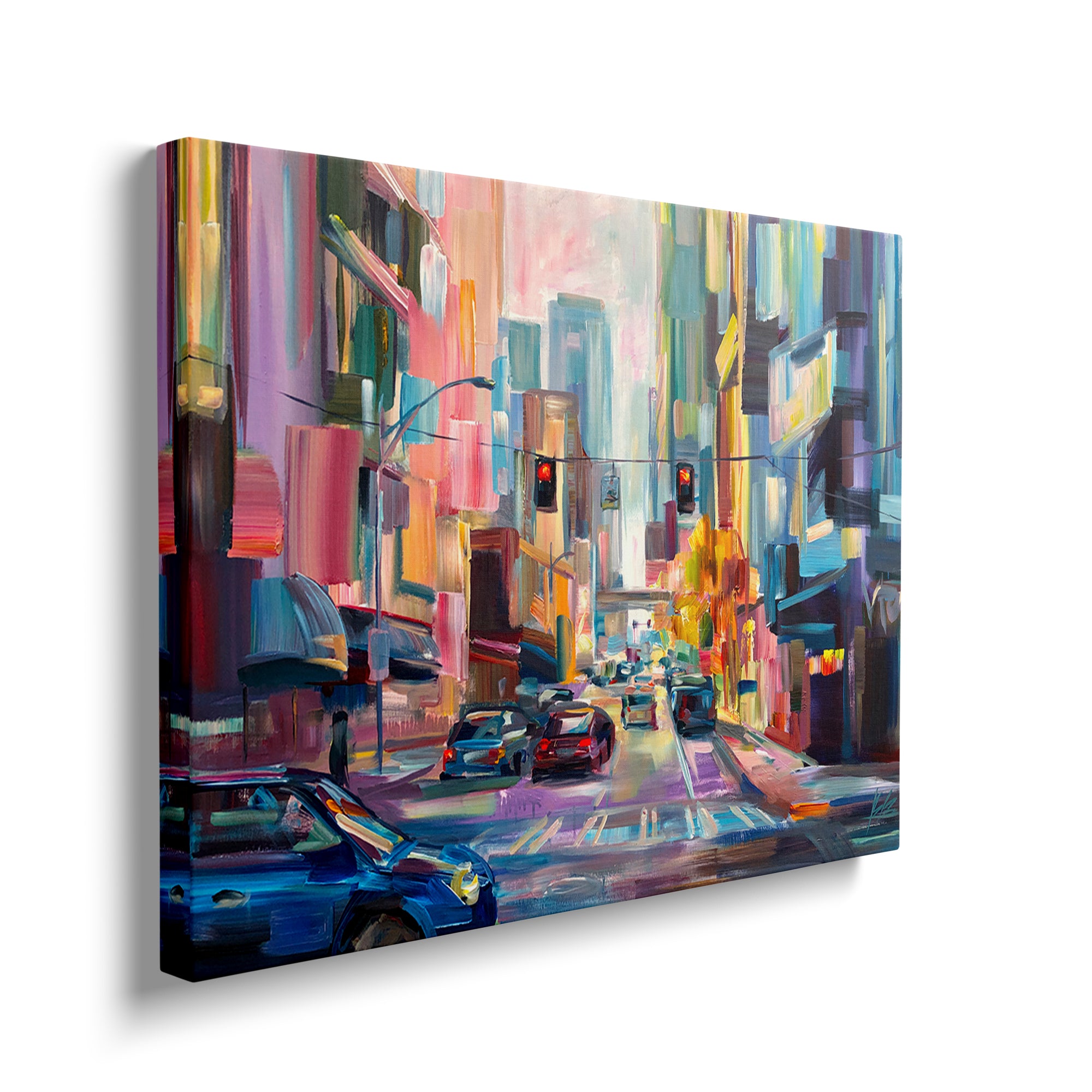 Downtown Afternoon - Seattle Wall Art Canvas Print by Local Artist Brooke Borcherding