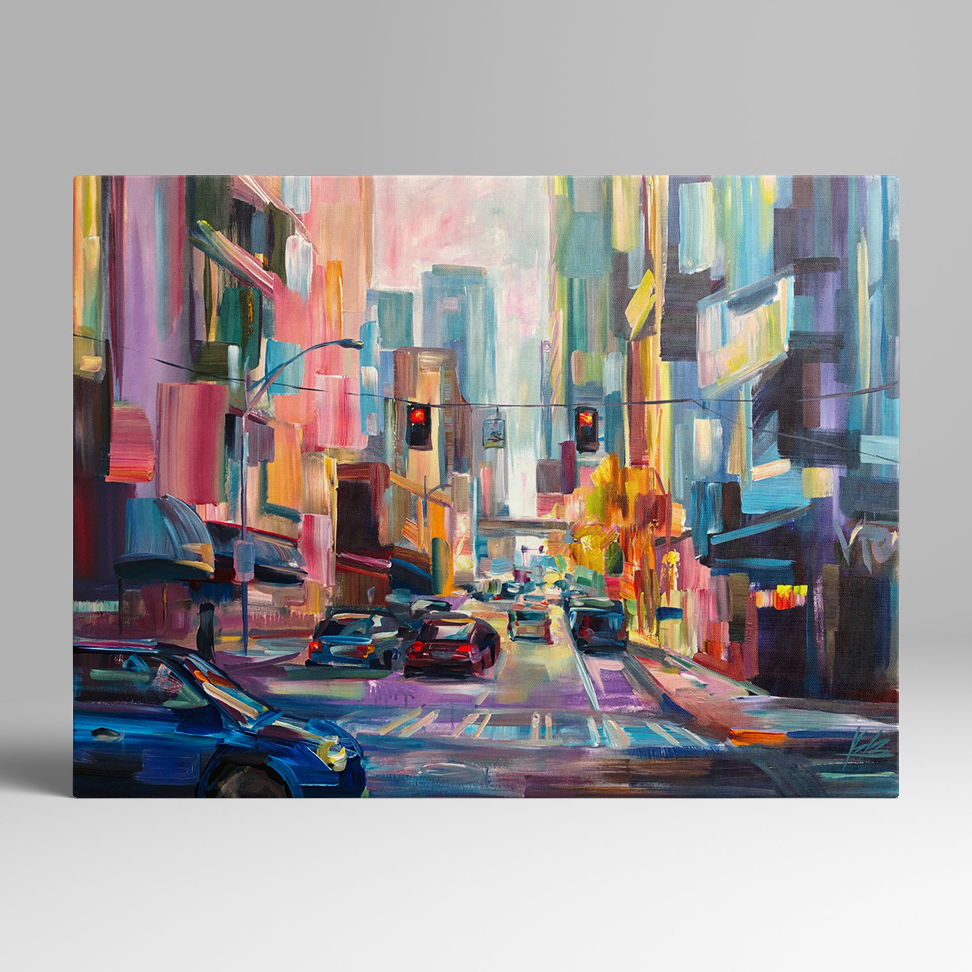 Downtown Afternoon - Seattle Wall Art Canvas Print by Local Artist Brooke Borcherding