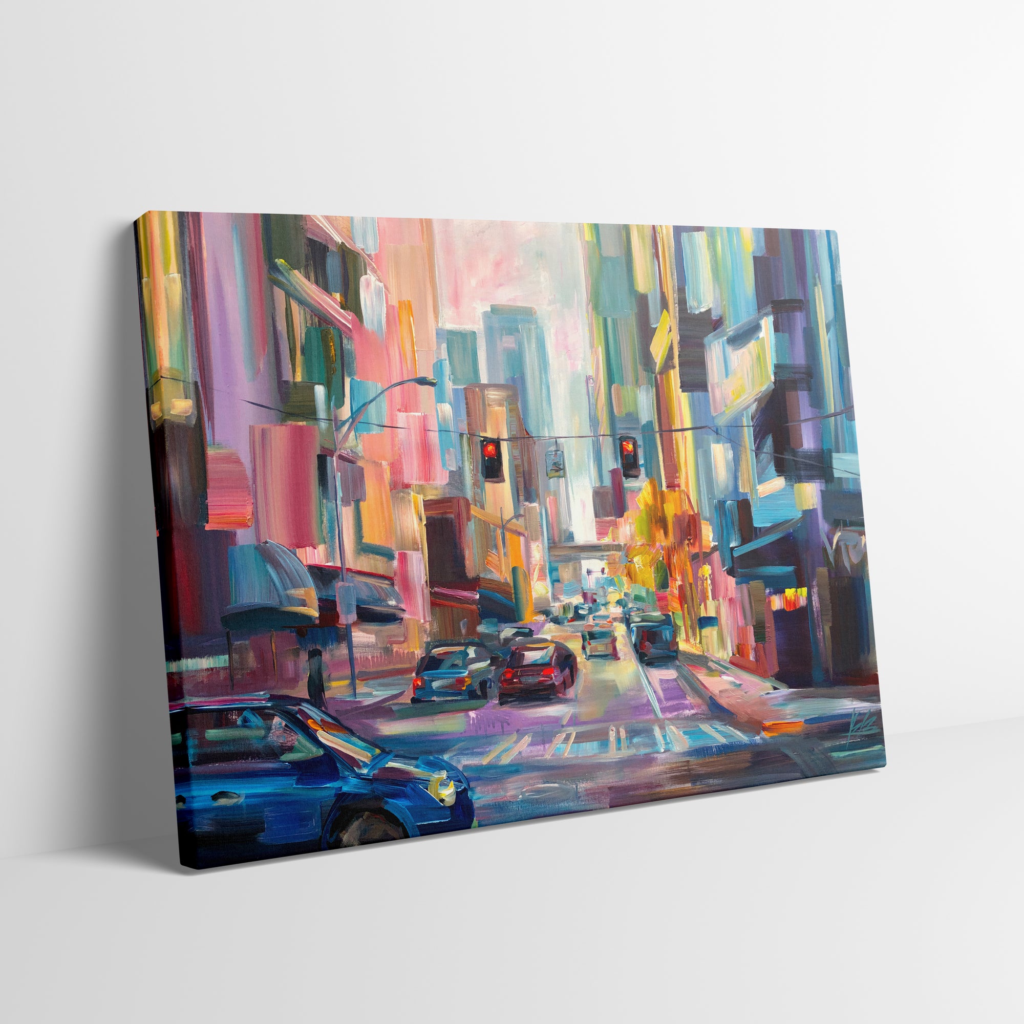 Downtown Afternoon - Seattle Wall Art Canvas Print by Local Artist Brooke Borcherding