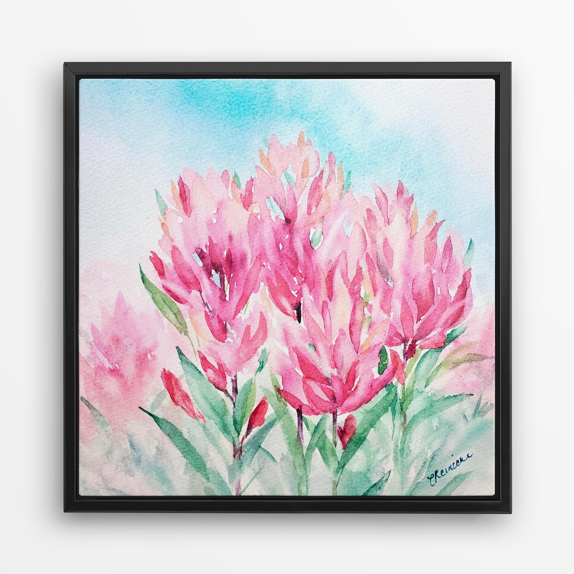 Mountain Indian Paintbrush Wall Art Canvas by Conni Reinecke