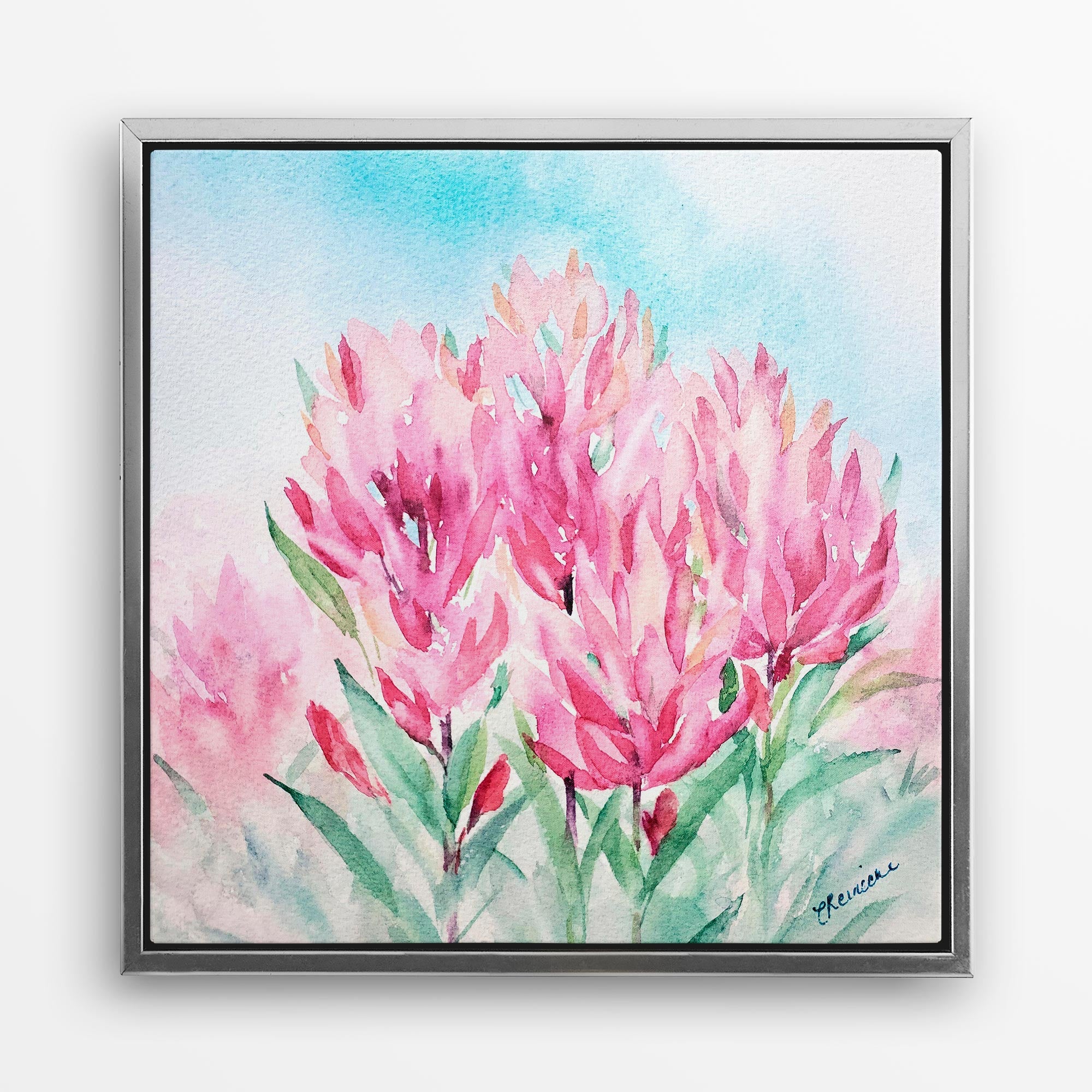 Mountain Indian Paintbrush Wall Art Canvas by Conni Reinecke