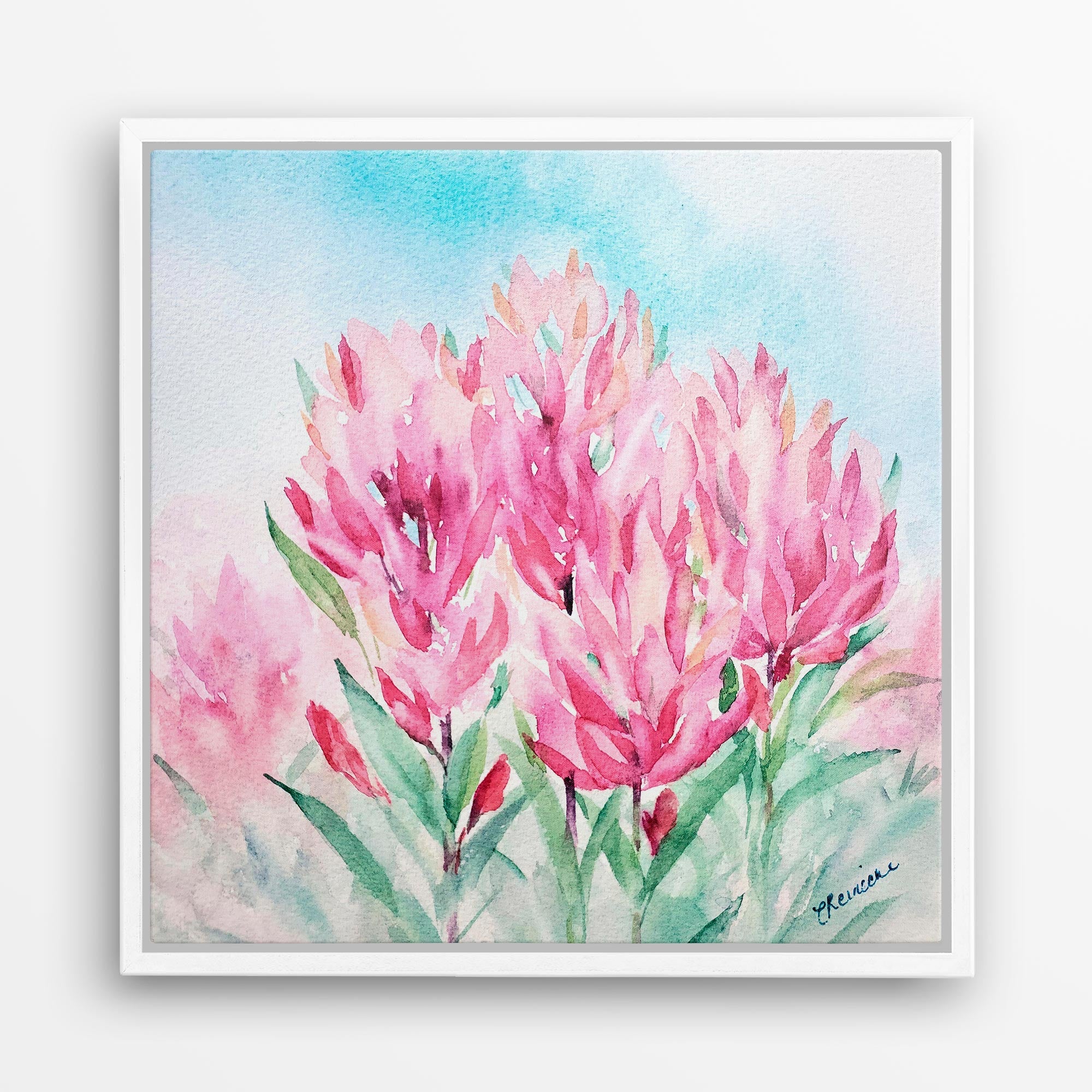 Mountain Indian Paintbrush Wall Art Canvas by Conni Reinecke