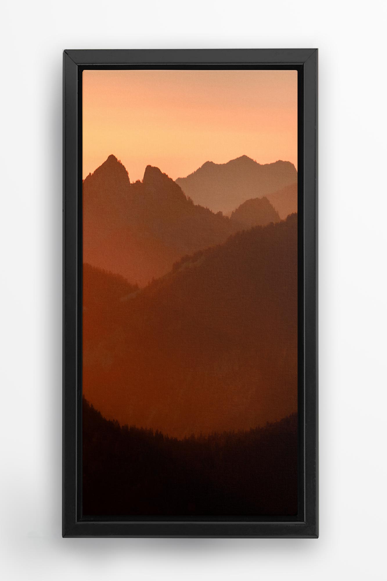 Mt Garfield Sunset - Vertical Ombre Mountain Wall Art Photo by Tobin Akehurst