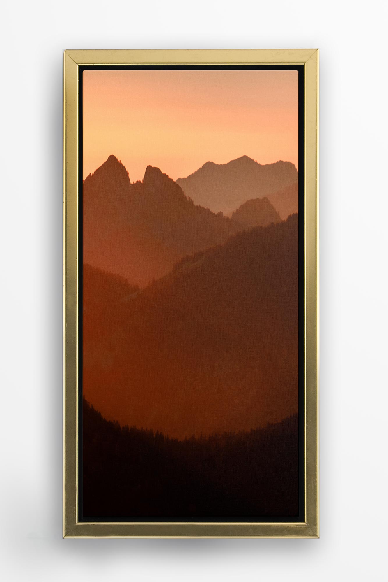 Mt Garfield Sunset - Vertical Ombre Mountain Wall Art Photo by Tobin Akehurst