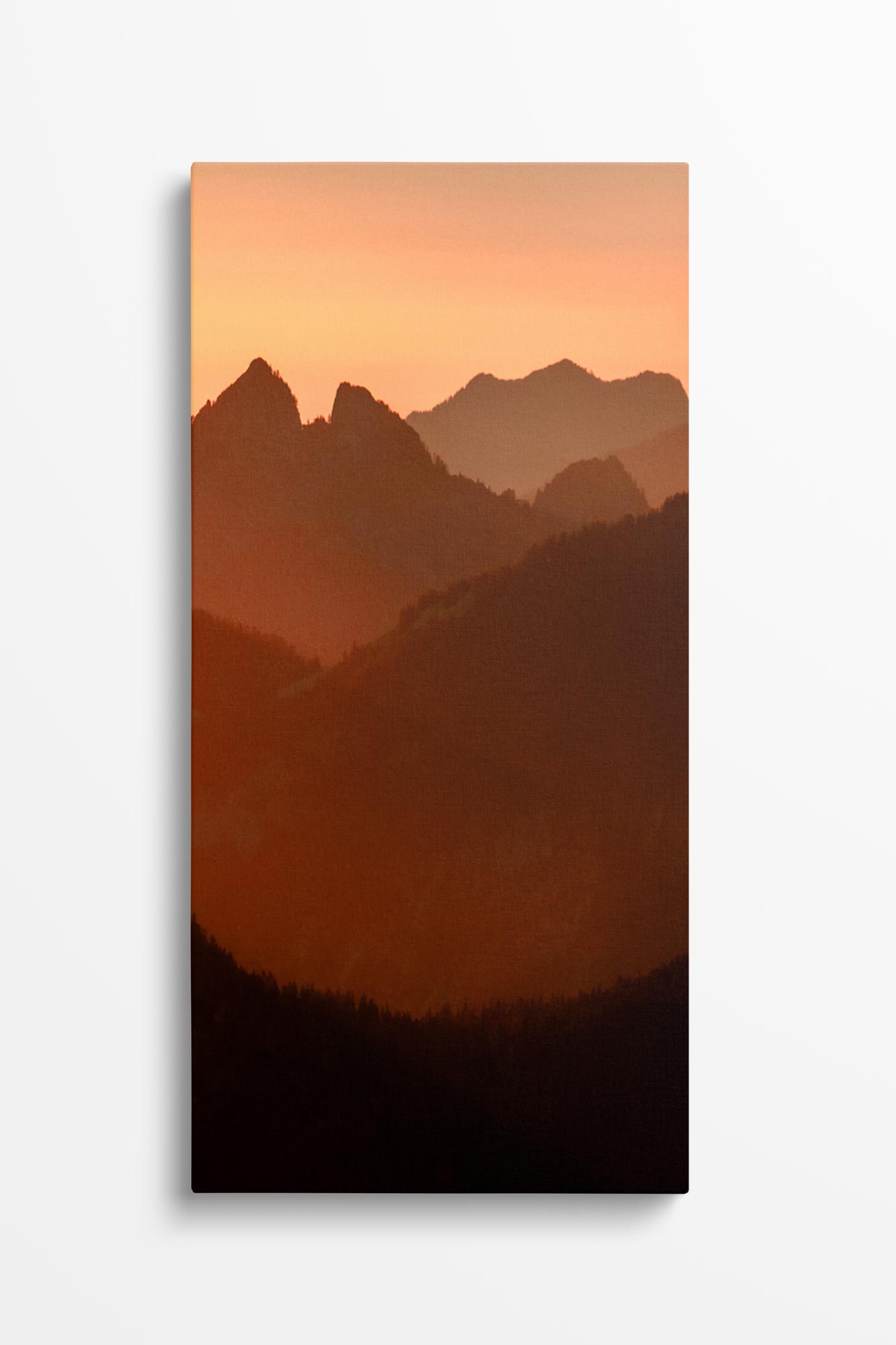 Mt Garfield Sunset - Vertical Ombre Mountain Wall Art Photo by Tobin Akehurst