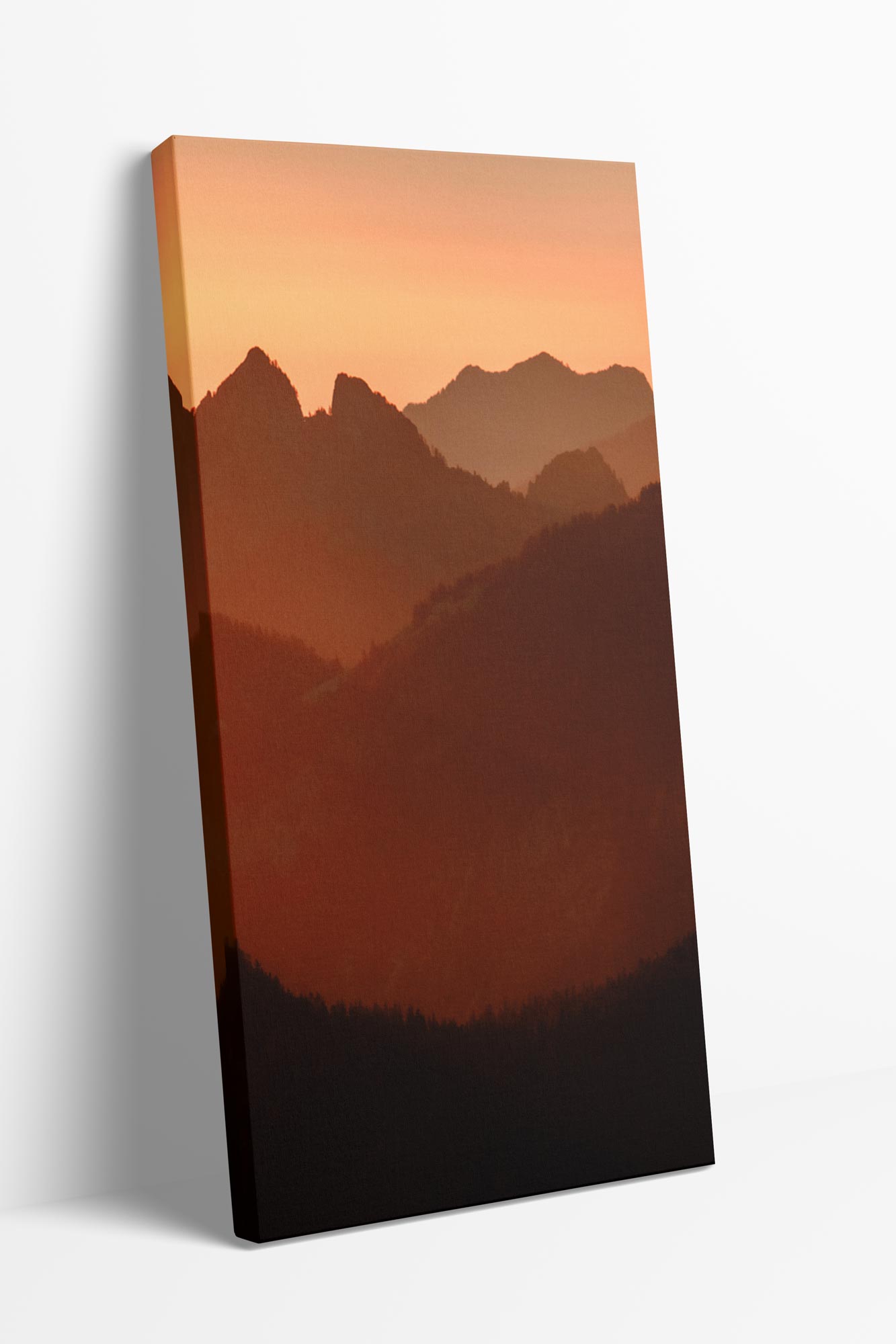 Mt Garfield Sunset - Vertical Ombre Mountain Wall Art Photo by Tobin Akehurst