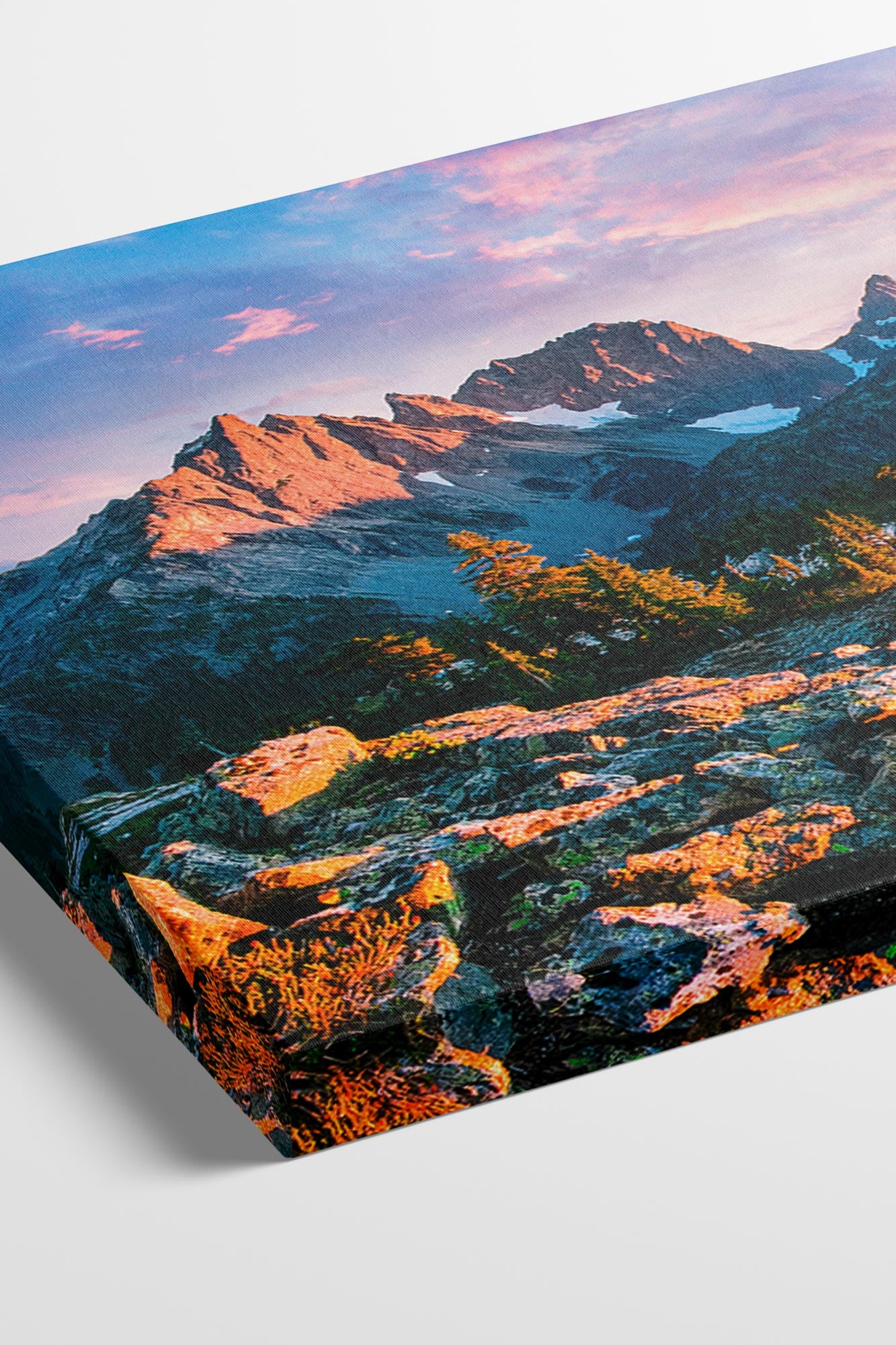 North Cascades Alpenglow - Mountain Wall Art Canvas Photo by Tobin Akehurst