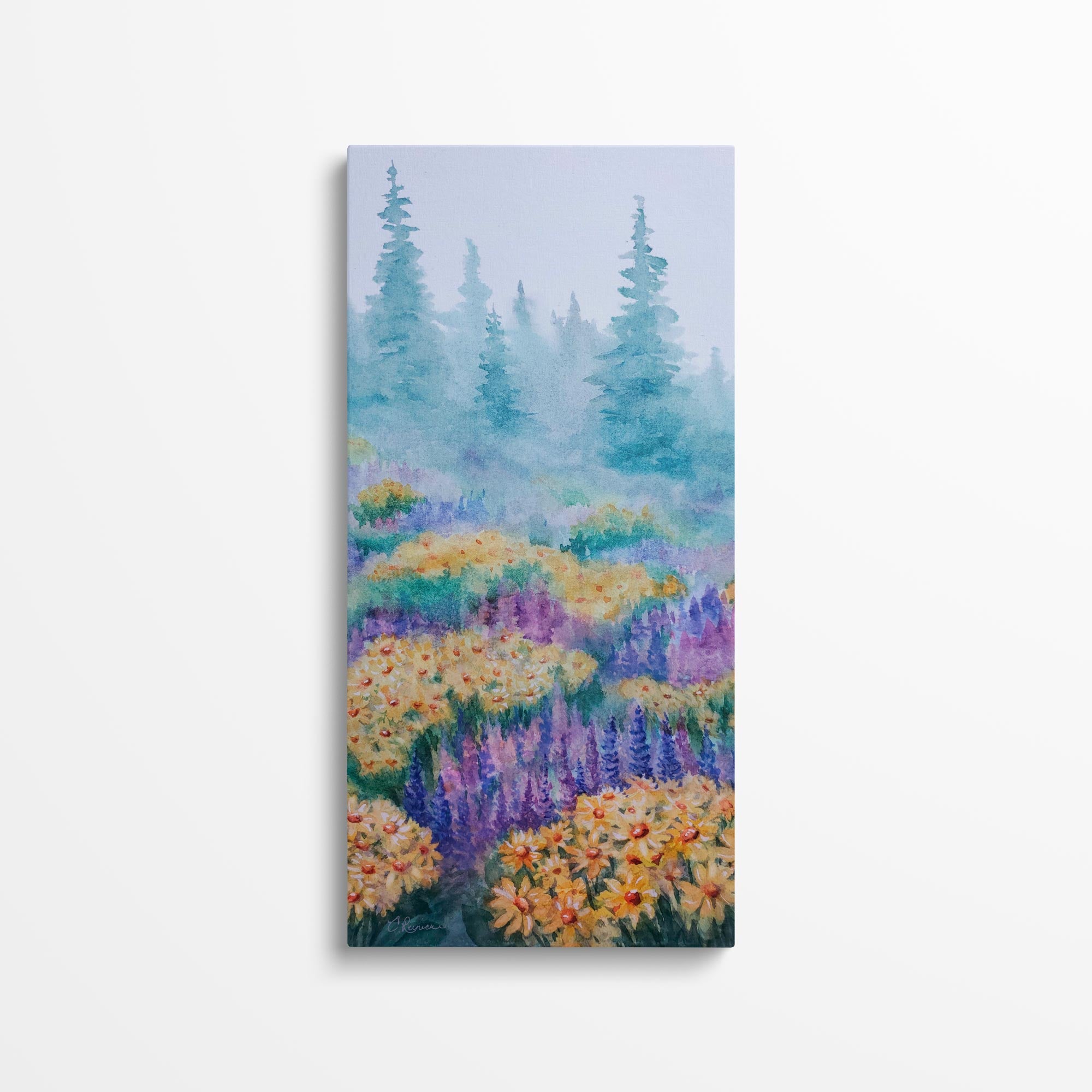 Wildflower Meadow Wall Art Canvas by Conni Reinecke