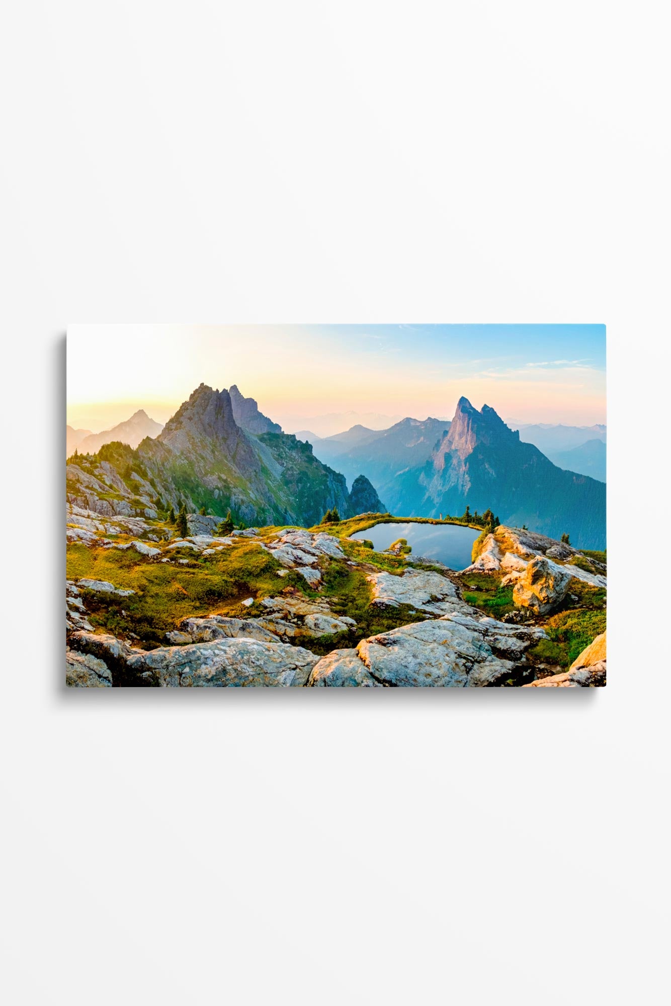 Sunrise on the Pacific Crest Trail - Canvas Wall Art of Cascade Mountains by Tobin Akehurst