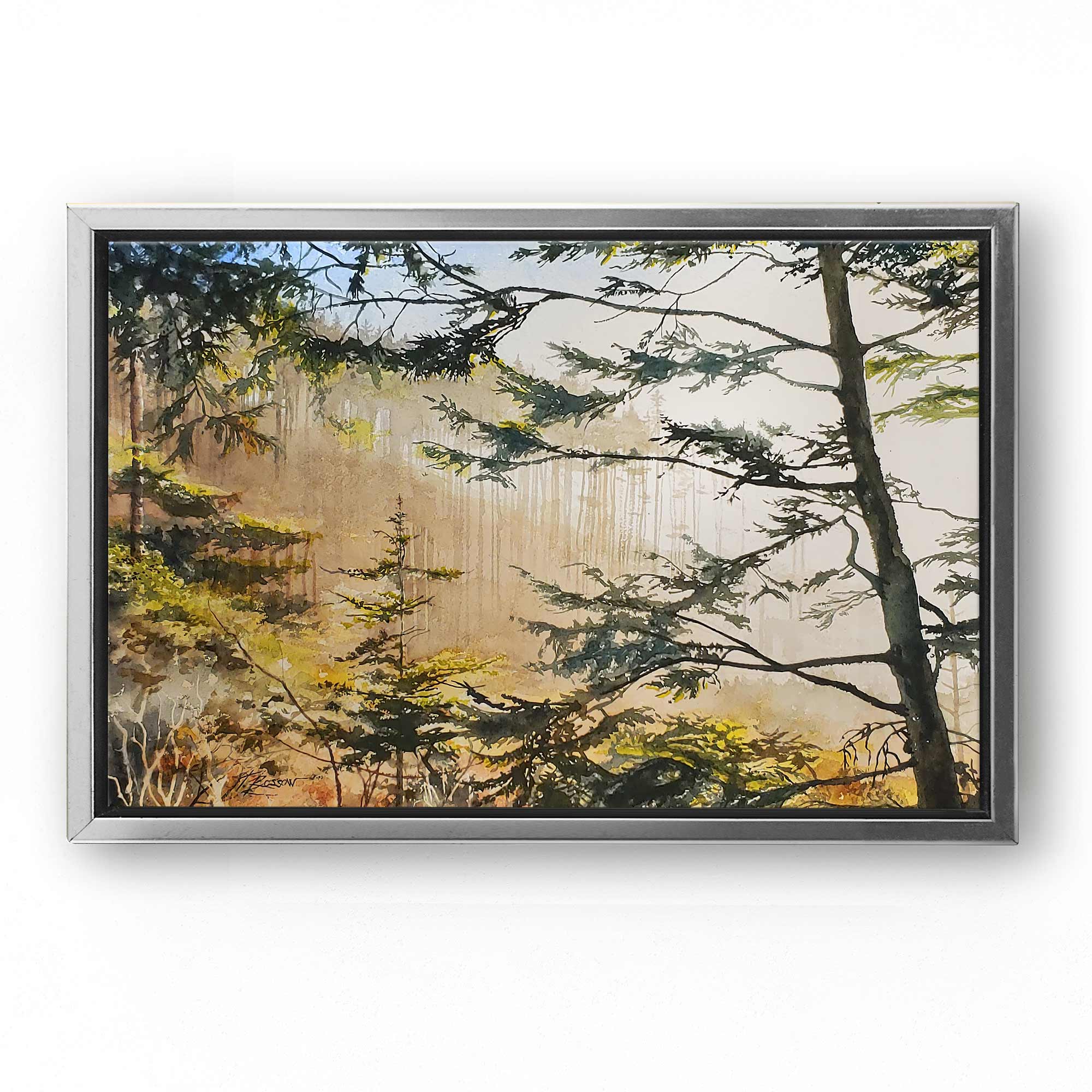 Elk Creek Head - Seabrook, Washington Wall Art Painting by Tim Rossow