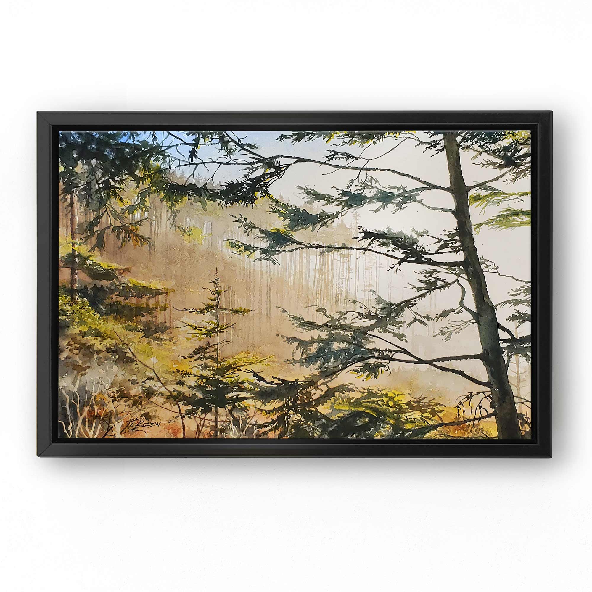 Elk Creek Head - Seabrook, Washington Wall Art Painting by Tim Rossow