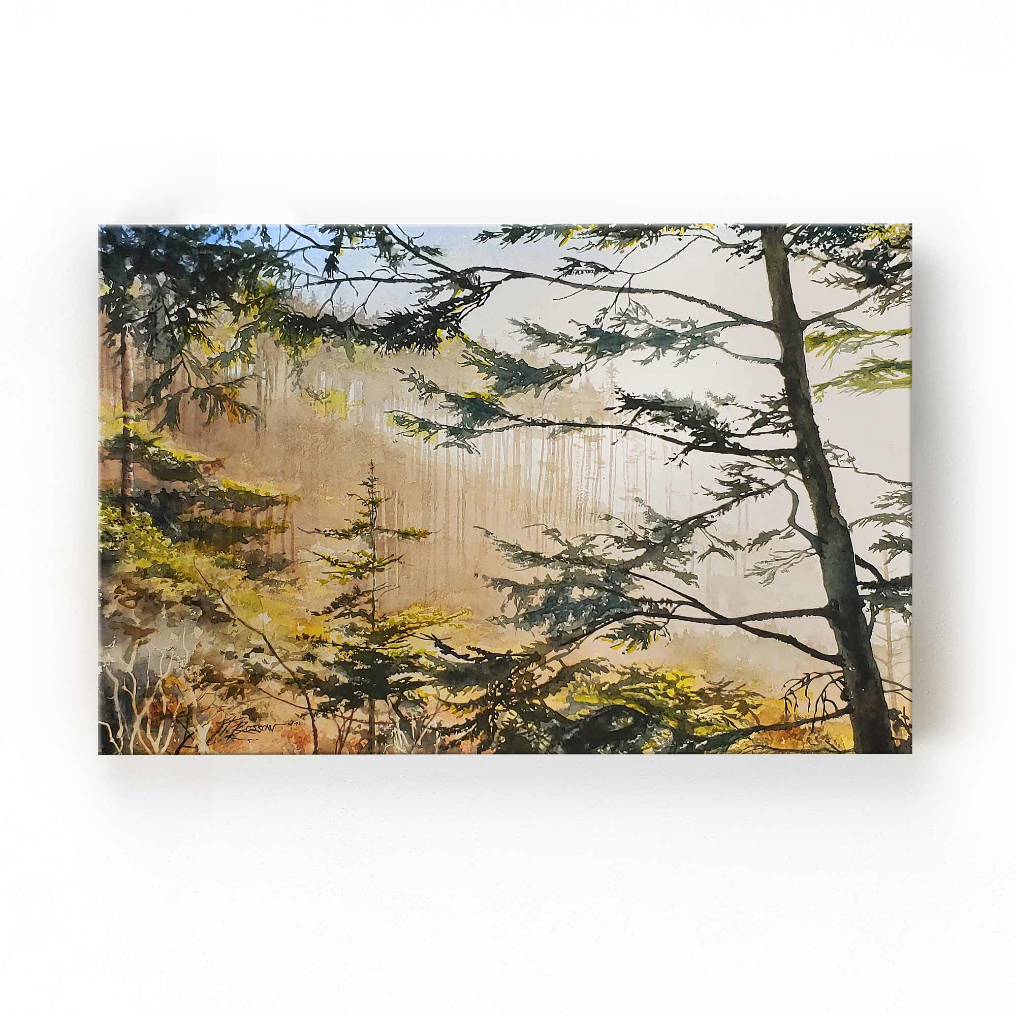 Elk Creek Head - Seabrook, Washington Wall Art Painting by Tim Rossow